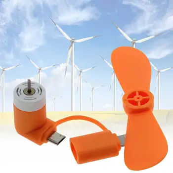 

Portable Mini 2 in 1 Fan For Android iPhone Super Mute USB Cooler Cool Orange