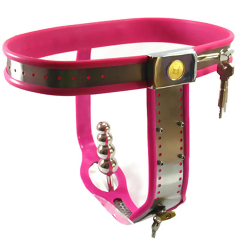 Stainless Steel Chastity Belt Lock Pants Bondage Locking Chastity