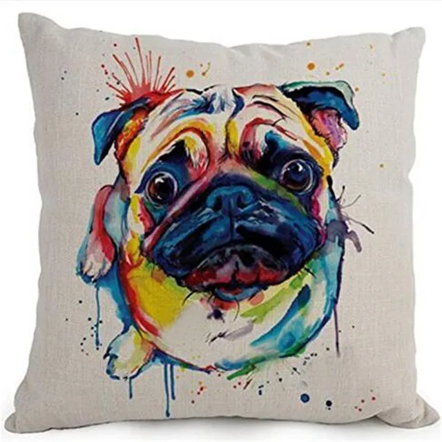 Del fumetto Adorabile Animale Domestico Cani Pug Coperture per Cuscini Coperte e Del fumetto Adorabile Animale Domestico Cani Pug Coperture per Cuscini Coperte e