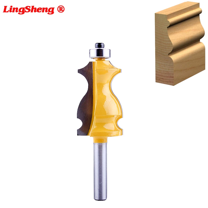 

8mm Shank Architectural Cemented Carbide Molding Router Bit Trimming Wood Milling Cutter for Woodwork Cutter Power Tools