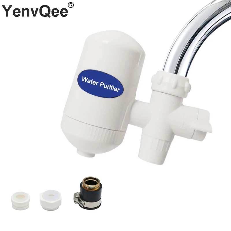 Faucet Water Filter with Washable Ceramic Filter Cartridge Tap Water Purifier For Household Kitchen Faucet Percolator  (14)