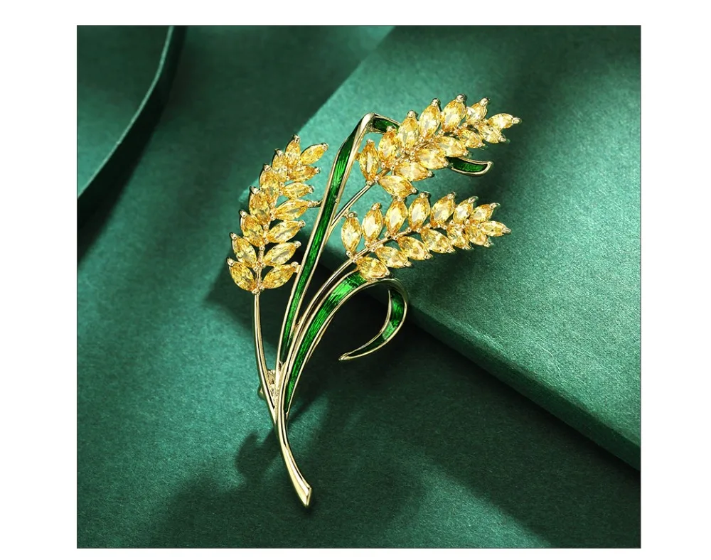 Viennois новые модные ювелирные изделия золотого цвета циркон ячмень брошь булавки для женщин
