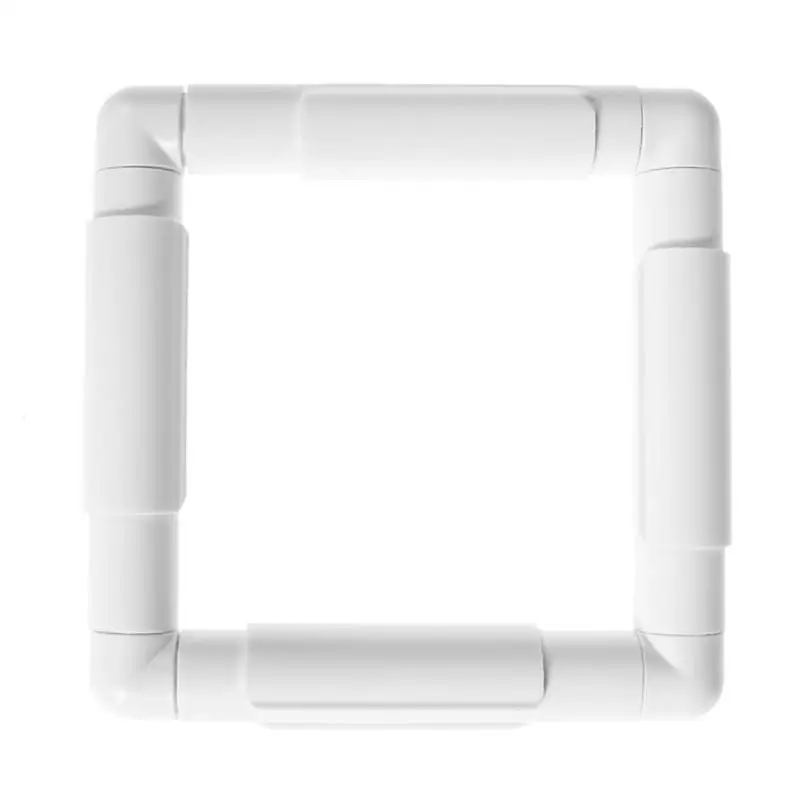 Белая Полезная пластиковая рамка для вышивки, обруч квадратной формы, 4 размера, сделай сам, вышивка крестиком, рукоделие, швейные обручи, инструменты для вышивки - Цвет: A