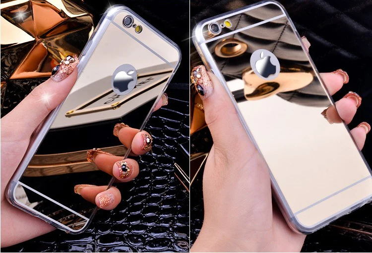 Роскошный чехол с зеркальной поверхностью для iphone 6 6s 7 8 plus X XS Max XR 5 5s украшения
