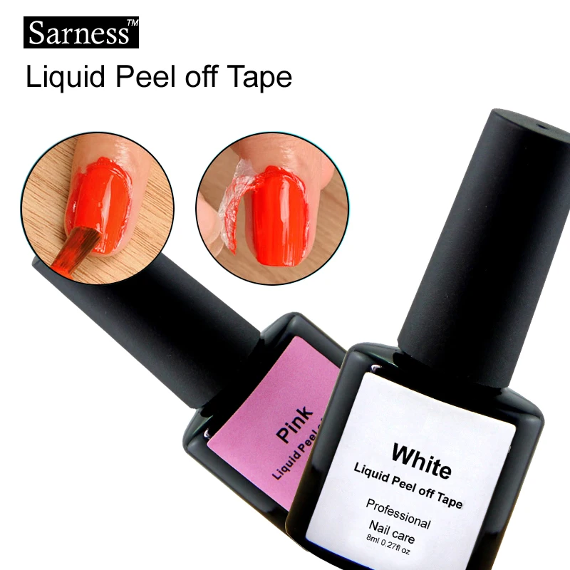 Sarness Odor free Peel Off Liquid Tape Nail Art UV Gel Polish Latex