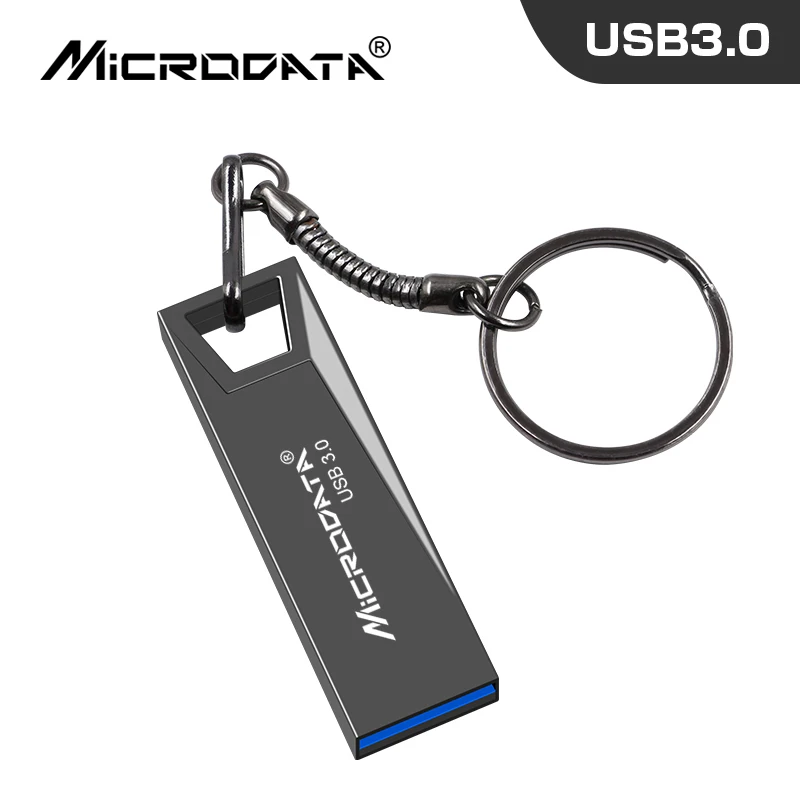 USB 3.0 Flash Drive Metal mini Pendrive 16GB 32GB 64GB 128GB USB Stick cle usb Personalized Logo Pen Drive Key Ring USB Flash