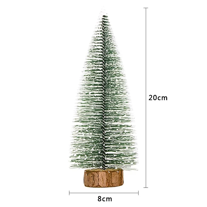 Мини Рождественская елка DIY Декор искусственные снежинки Рождественская елка праздничные вечерние украшения Рождественское украшение choinka sztuczna - Цвет: 20X8cm