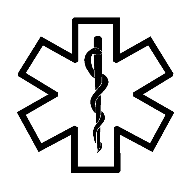 

HotMeiNi Medic Star of Life Symbol EMT car window sticker vinyl decal funny JDM For Laptop