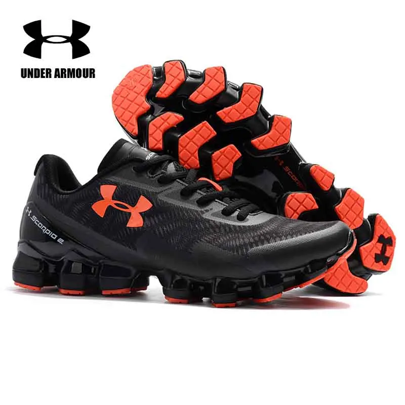 Under Armour Scorpio 2 Mens Running Shoes Zapatillas Hombre Deportiva Lace-up Cushioning Sneakers Non-slip Sport Shoes hot sale