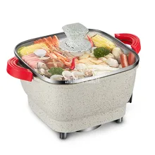 2L мини Электрический чайник мульти плита бытовой камень майфан антипригарная электрическая кухонная машина тушеный суп горячий горшок плита 220 В