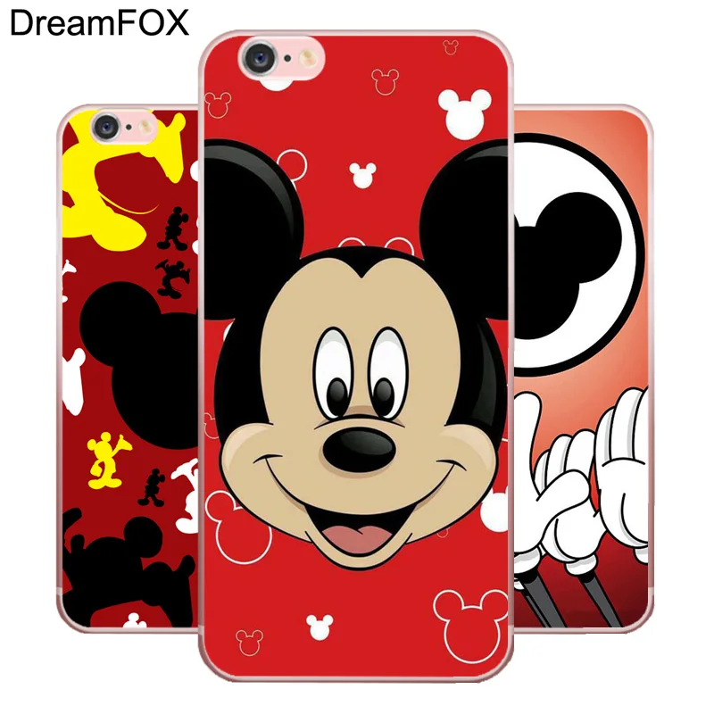 

DREAMFOX L439 Mickey Mouse Minnie Soft TPU Silicone Case Cover For Apple iPhone XR XS Max 8 X 7 6 6S Plus 5 5S SE 5C 4 4S