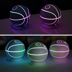 Баскетбольная форма увлажнитель 180 Поворотный мини-очиститель воздуха USB увлажнитель воздуха со светодиодной подсветкой