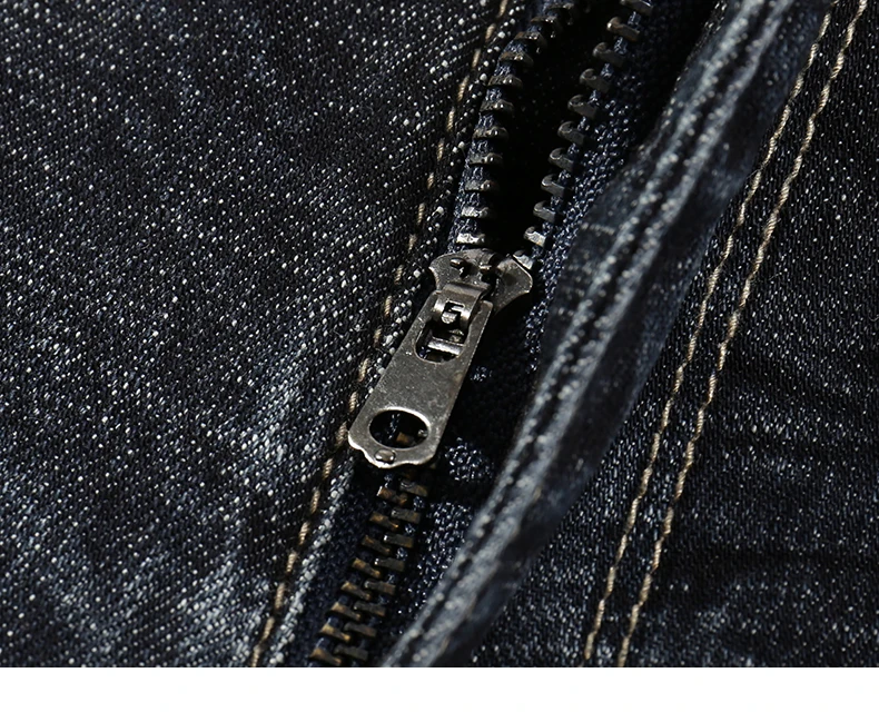 Men's Fashion Jeans Direct Straight Black Jeans Spring and Autumn Stretch Regular Cut Denim Pants