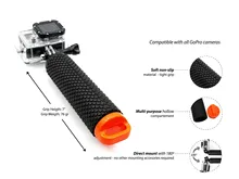 Waterproof Floating Hand Grip compatible with all GoPro Cameras Hero 4 Session Black Silver Hero 2 3 3+ 4.Handler & Handle Mount