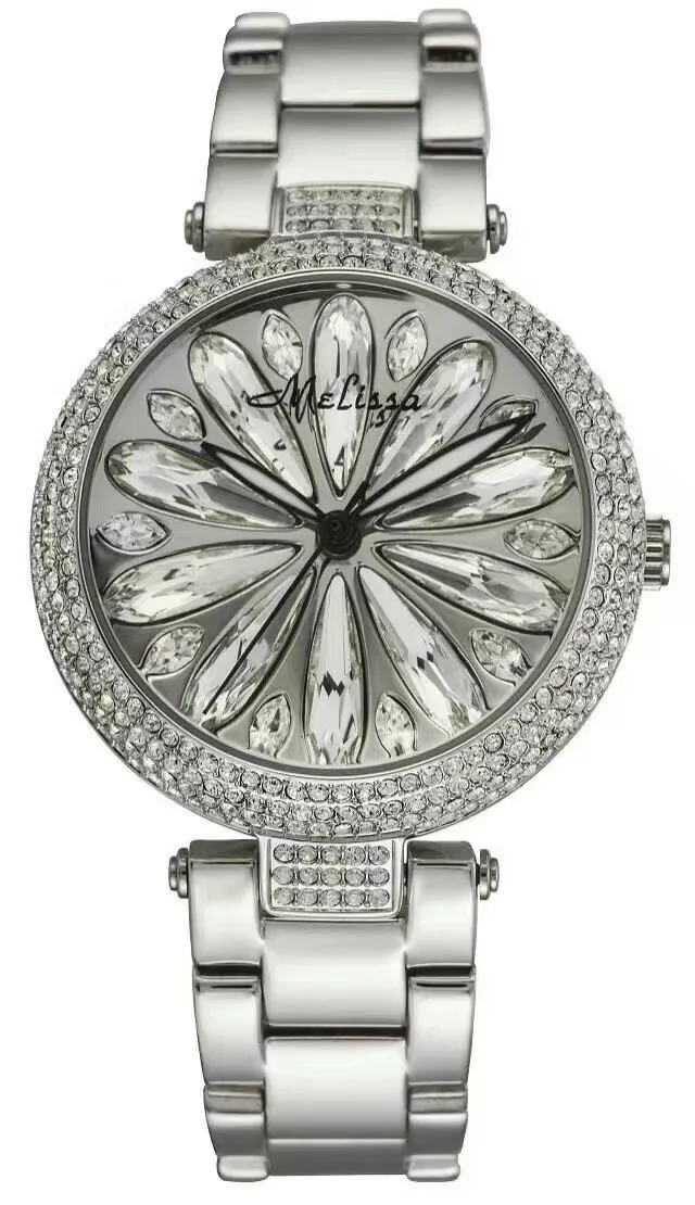 Blink Crystal Daisy часы для женщин Новое поступление MELISSA стальной браслет наручные часы романтический цветочный Relogios Feminino Montre MP523S
