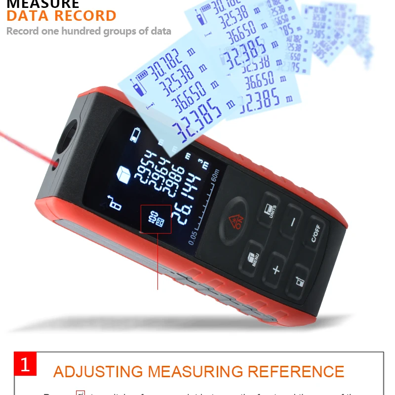 Лазерный дальномер 40 м 60 м 100 м портативный дальномер Trena Лазерная Лента дальномер для сборки устройства Линейка Инструмент