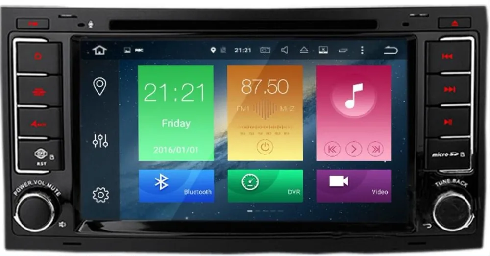 Flash Deal Car Multimedia Player Android 8.1.0 2 Din DVD Automotivo For VW/Volkswagen/Touareg/Transporter T5 Radio GPS 4 Core 2G RAM 1