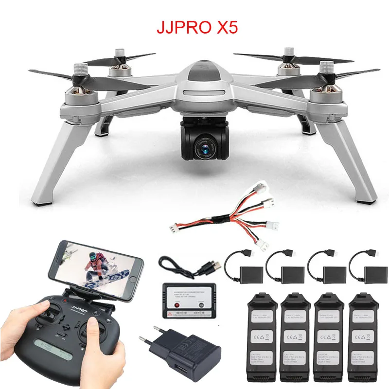 Радиоуправляемый Дрон JJRC JJPRO X5 вертолет с Wi Fi FPV дроны GPS позиционирование