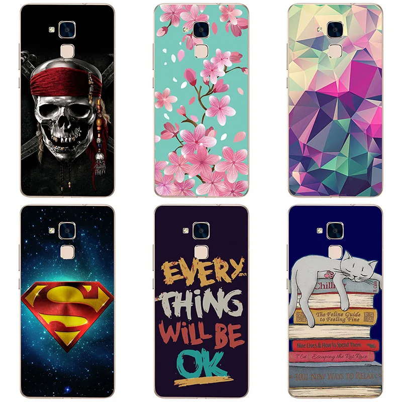 

hard Plastic phone case cover For Huawei Honor 5X KIW-L21 phone shell Colorful printing design Painted hard case shell Flower