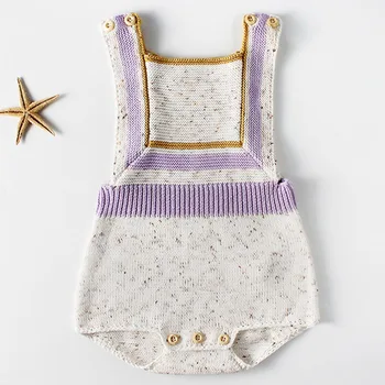 

Newborn Romper Baby Girls Clothes Woolen Knitted Baby Rompers Summer Infant Baby Jumpsuit Overalls Leisure Ethnic Style