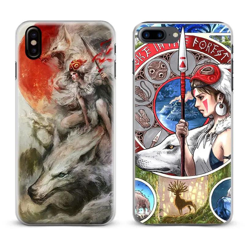 

Princess Mononoke Anime Manga Cool Coque Phone Case Cover Shell For Apple iPhone X 8Plus 8 7Plus 7 6sPlus 6s 6Plus 6 5 5S SE