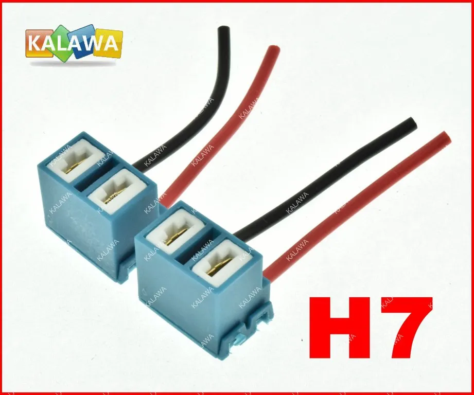 Aliexpress.com : Buy 2pcs/lot Ceramic Copper Bend H7 bulb socket,auto ...