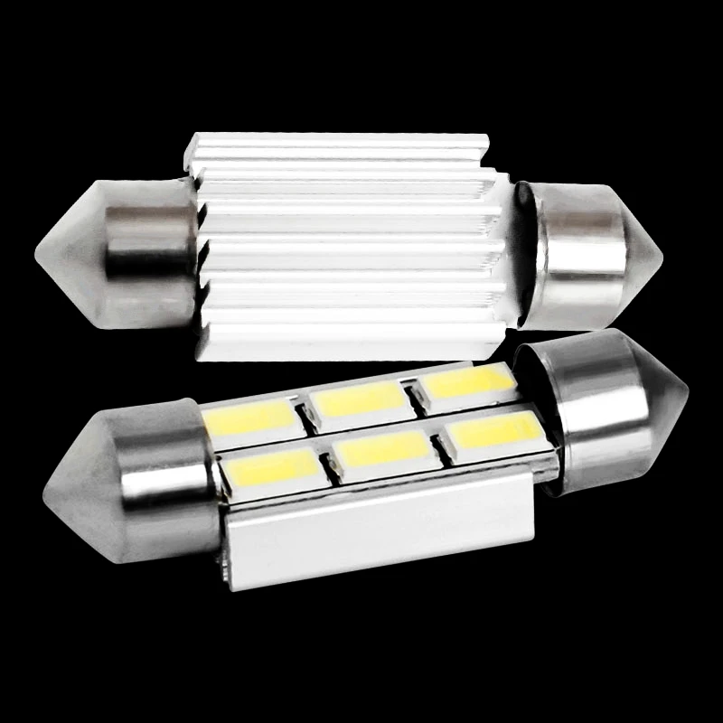 2 шт. 36 мм C5W C10W C3W SV8.5 6 светодиодов 5630 smd гирлянда CANBUS без ошибок автомобильный