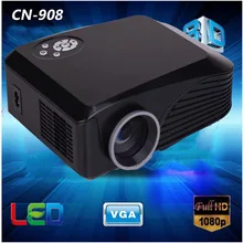 high brightness 1000lumens 800*600 new business projector vivid Portable LED Projector CN-908 Support HDMI USB AV VGA / TF