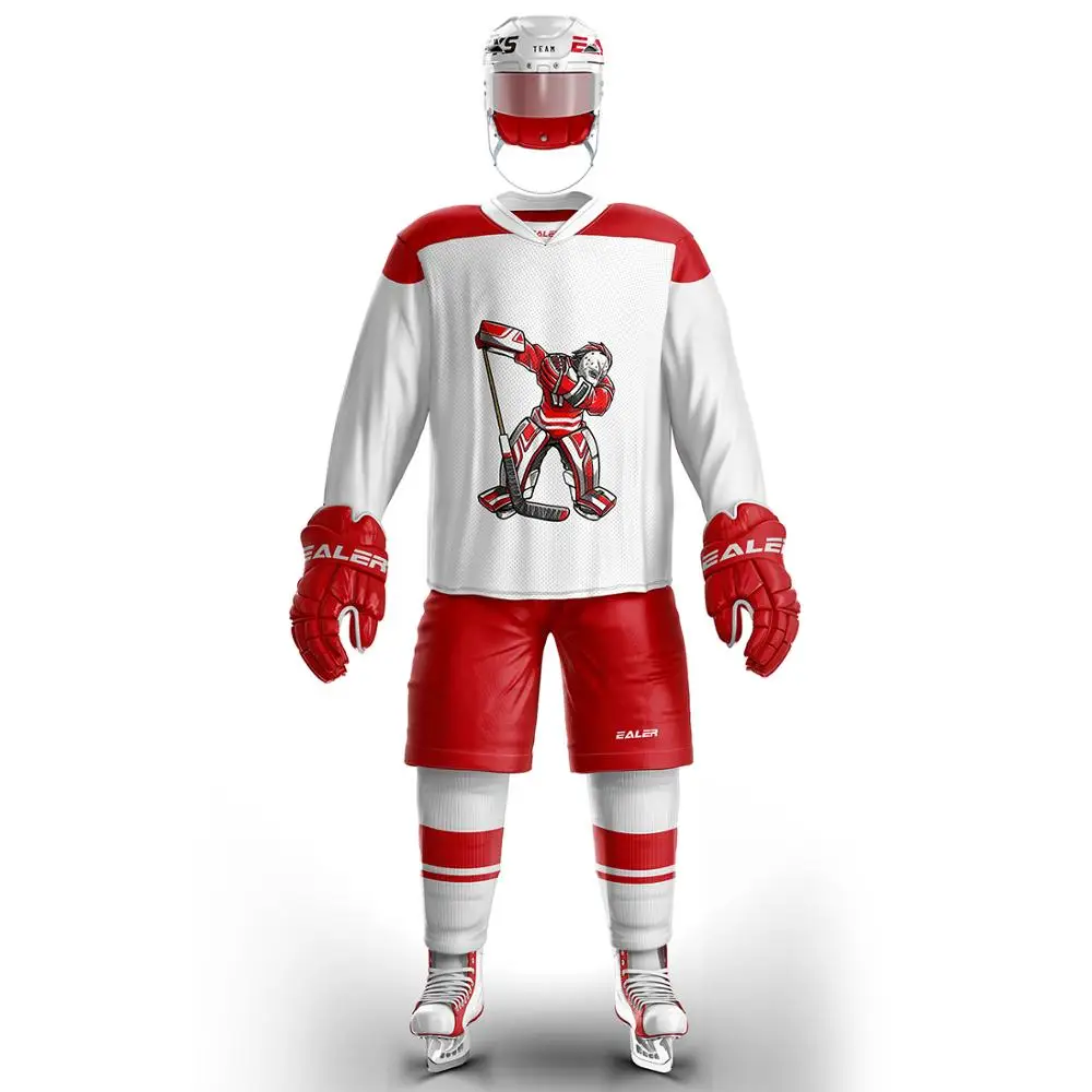 white hockey jersey with number