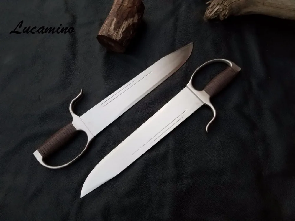 

Wing Chun Butterfly Swords Traditional big head Martial arts Bart Cham Dao All full stainless steel narrow head butterfly swords