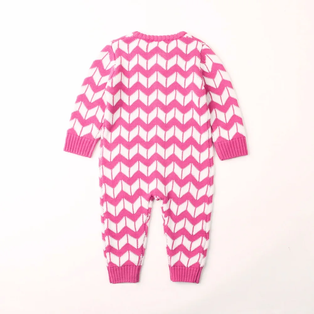 Для новорожденных от 0 до 24 месяцев комбинезон для младенцев мальчиков девочек Комбинезон в полоску вязаный свитер с длинным рукавом и детские халаты весенний комбинезон для ползунка кнопка вверх комбинезона
