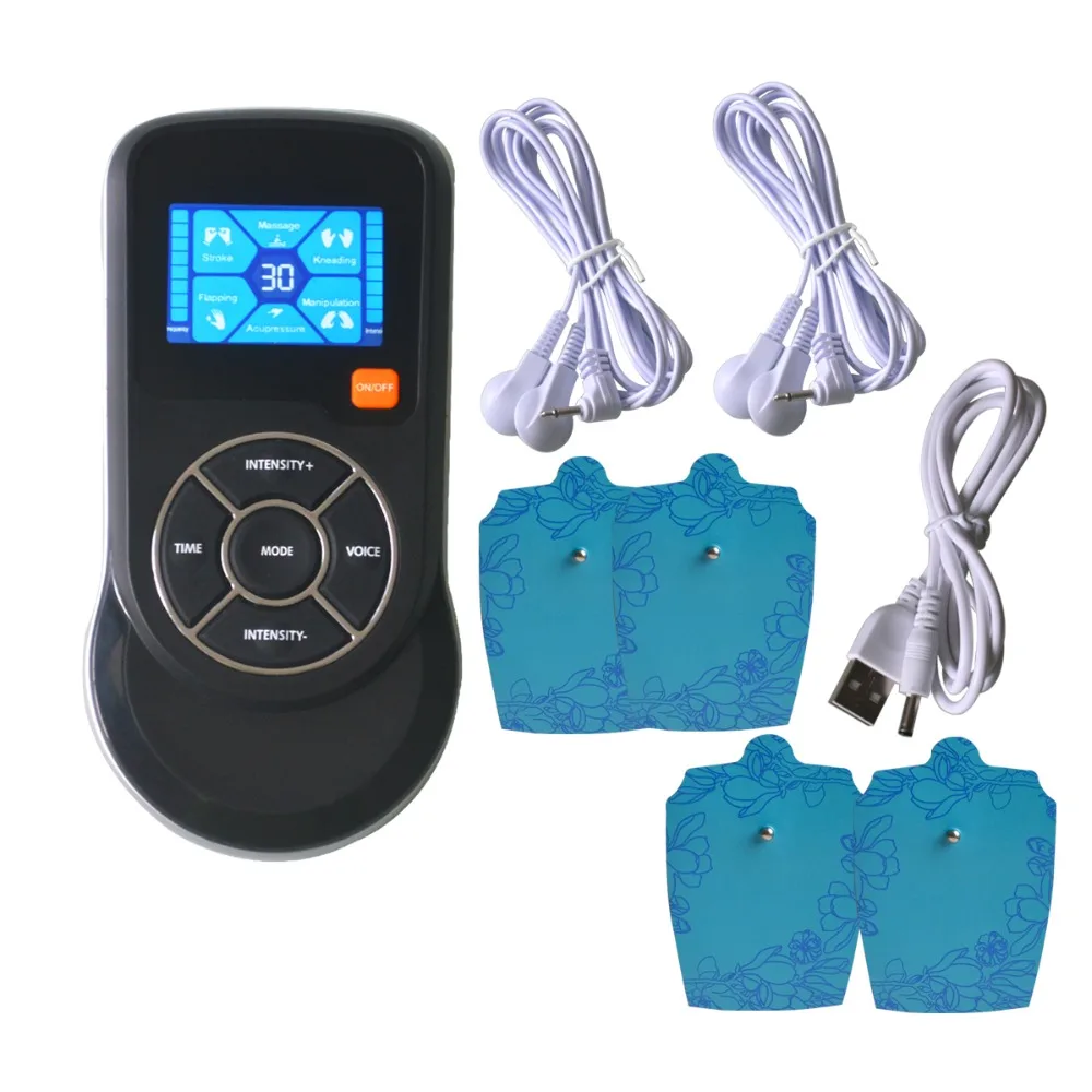 1pcs Electronic Voice Massager Digital Meridian Physiotherapy Body Neck Relaxation Pain Relief Muscle Stimulation Instrument