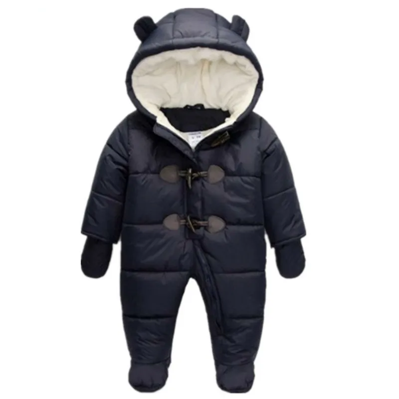 

2019 Cute Baby Clothes Newborn Thick Rompers Boys Girls Fleece Jumpsuits Infant Snowsuit Easter Bunny Costume Winter Overalls