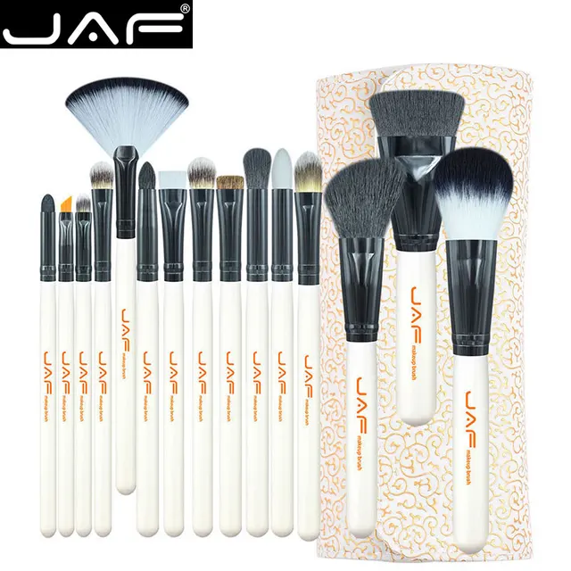 Special Price JAF Studio 15-piece Makeup Brush Kit Super Soft Hair PU Leather Case Holder Make Up Brush Set J1504C-W Special Price JAF Studio 15-piece Makeup Brush Kit Super Soft Hair PU Leather Case Holder Make Up Brush Set J1504C-W