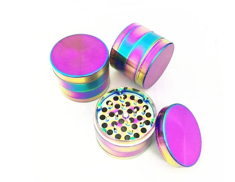 

High Quality 4-layer Aluminum Herbal Herb Alloy Tobacco Grinder Smoke Grinders 40mm Dropshipping