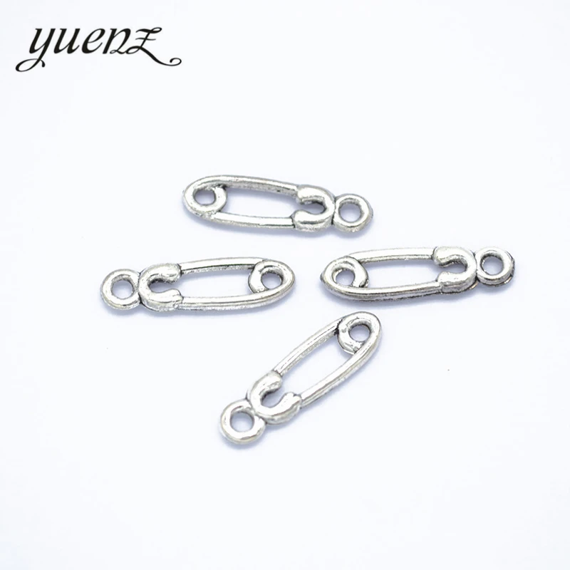 YuenZ 65 шт. 3 цвета античное серебро булавки Шарм, пригодный для браслеты цепочки и ожерелья DIY Металл ювелирных изделий 17* мм 5 мм J358 - Окраска металла: Покрытие антикварным серебром