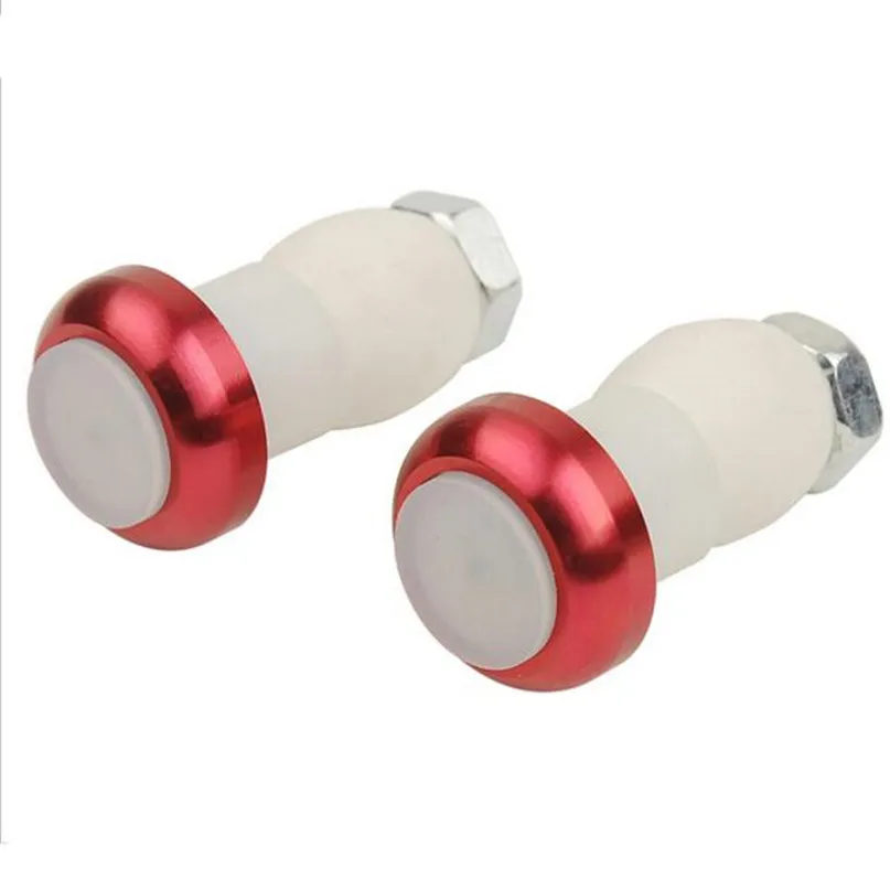 Excellent Waterproof Bicycle Bike Handle Bar End Plug 2 mode Red Light LED Warning Safety Lamp 2 Mode Fast Flashing Continuous #2M18 3