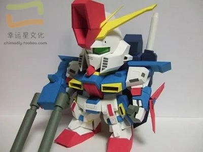 

SD Gundam Series ZZ3d Paper Model DIY Handmade Paper Moulding Toys