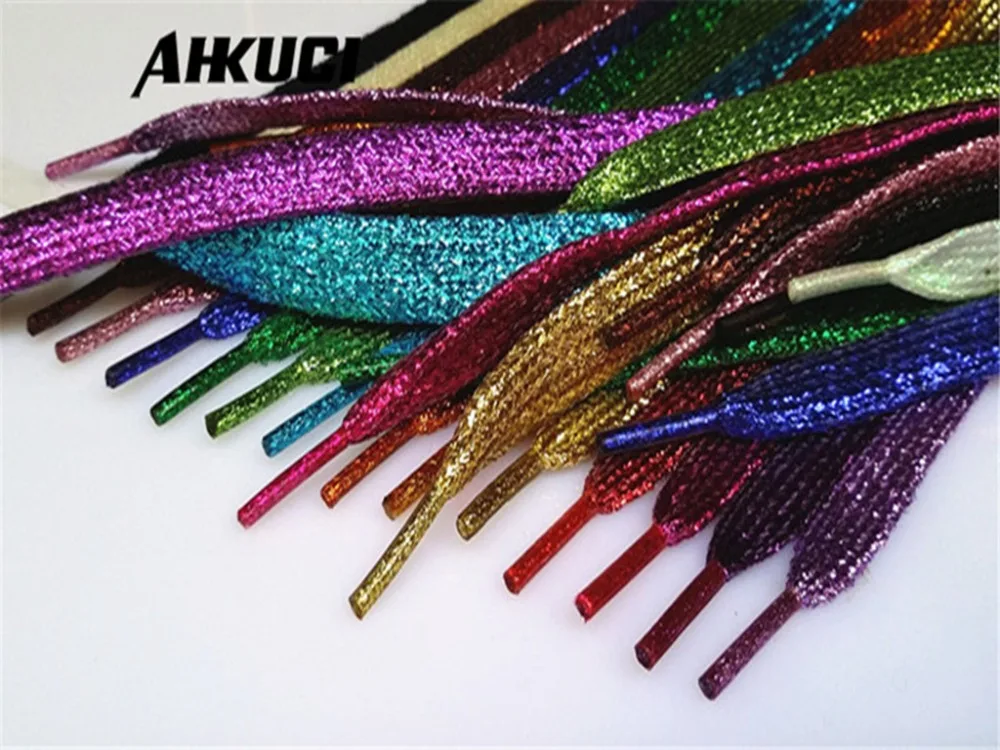 black glitter shoelaces