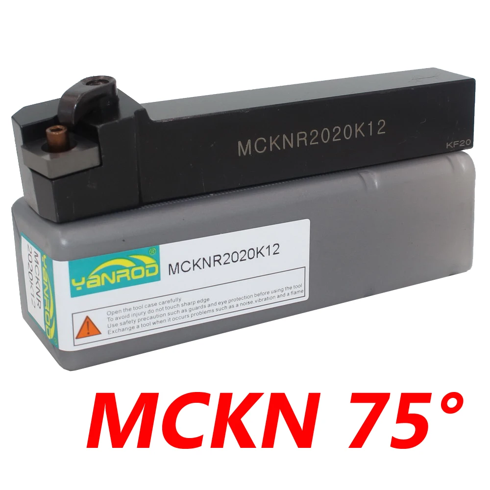 

Free Shipping MCKNR 20*20*125mm Lathe Tools Holder Suit for CNMG1204 75 Degree External Clamp Locked