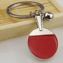 Pingpong летучая мышь мяч настольный брелок в виде теннисной ракетки автомобильный брелок Декор кольцо подарок