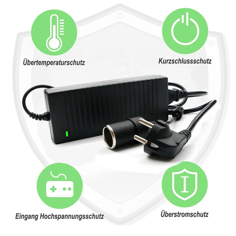 12V Car EU Plug Power Adapter 120W Europe 10A AC To DC Power Supply Voltage Converter 100-220V 230 240V Transformer Rectifier