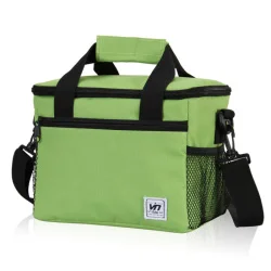 24x16x19 см Термосумка обед мешок для еды фрукты море еда стейк изоляции термальность сумка Мода для мужчин женщин детская сумка сумки через плечо - Цвет: Зеленый