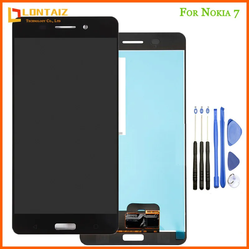

100% Tested NEW Display For Nokia 6 LCD Display with Touch Screen Digitizer Assembly Replacement Parts N6 For 5.5" Nokia 6 LCD