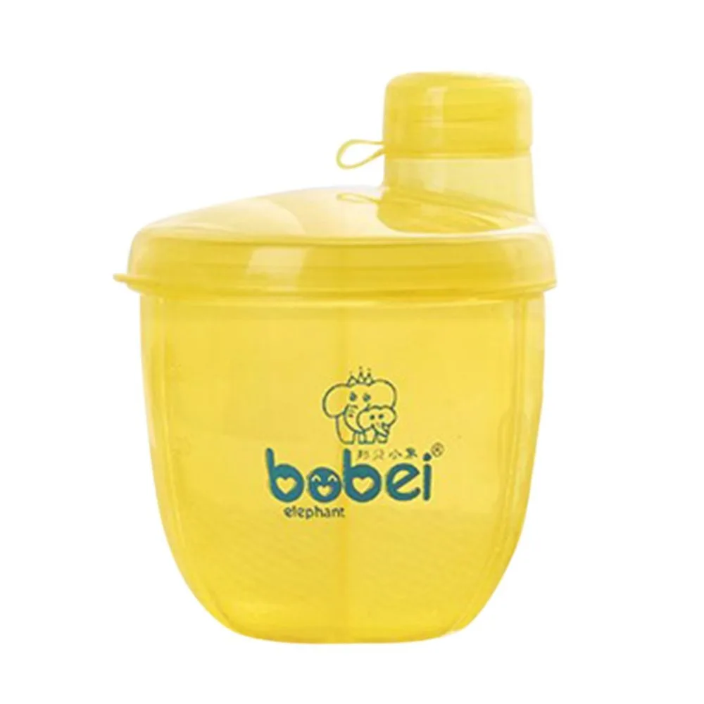 Beli Penyimpanan Makanan bayi BPA Susu Bubuk Formula Dispenser Wadah Makanan Dicetak Tiga Kisi Kotak Makan Untuk Bayi Travel