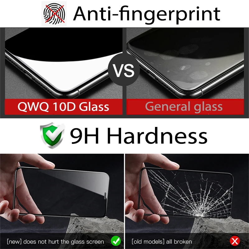 10D Curved Tempered Glass For Samsung Galaxy s8 S9 S10 plus a50 note 9 8 A7 2018 Screen Protector For Samsung a70 a80 S10E Film