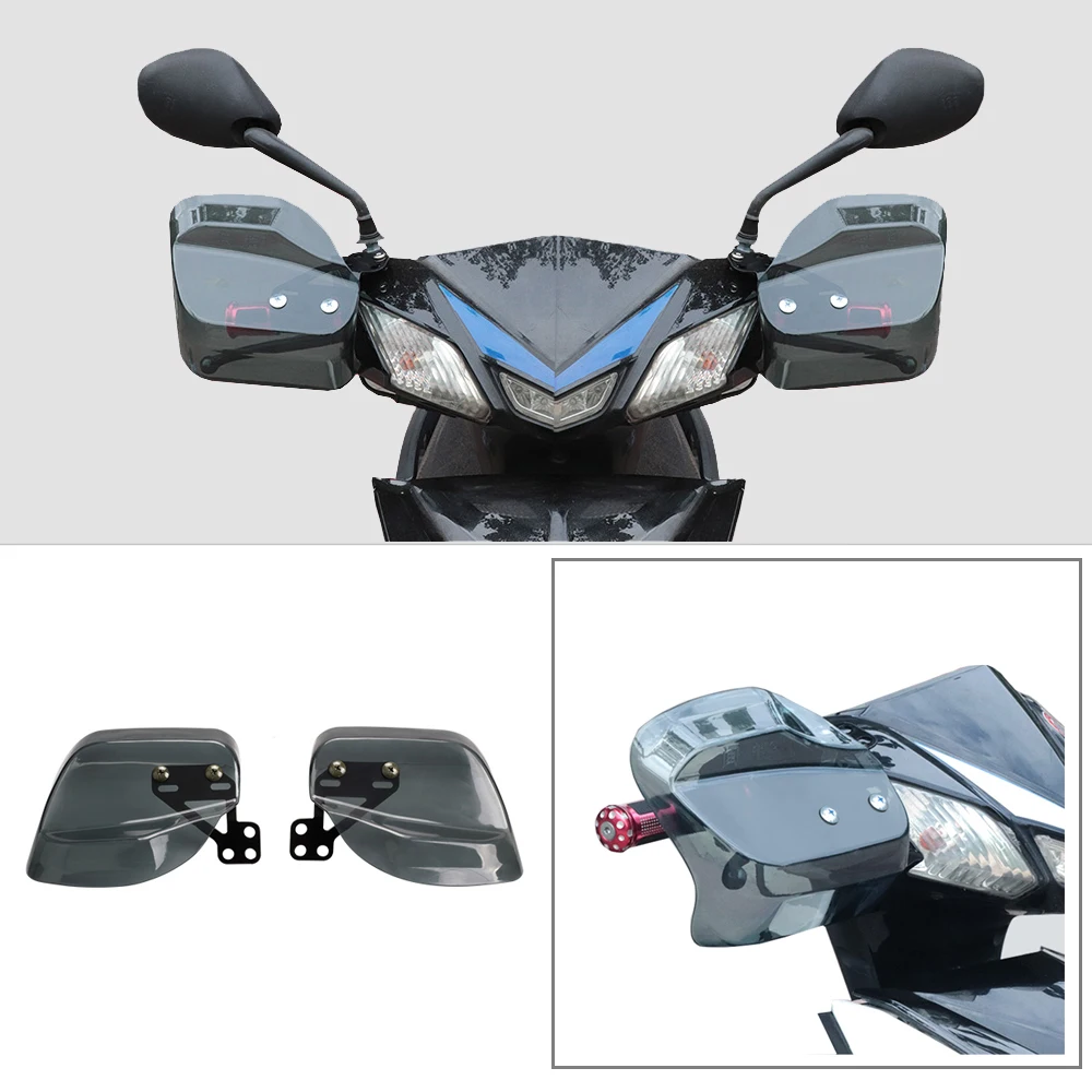 

New Arrival !!Universal Motorcycle Hand Guard Protective Shield Plexiglass Handguards Extension for Vespa For YAMAHA For HONDA