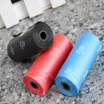 

Wholesale 10Pcs Colorful Plastic Bag Pet Poop Clean Up Trash Bags Waste Holder Trash Rubbish Bag Home Supplies New