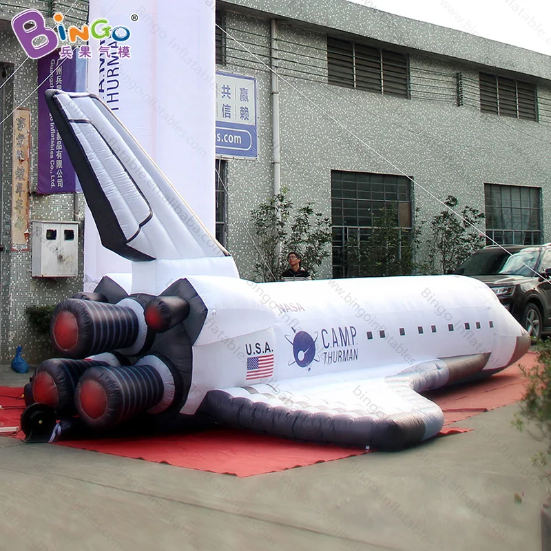 Индивидуальный надувной самолет длиной 8 метров для рекламы, 26 футов большой надувной шаттл-надувная игрушка