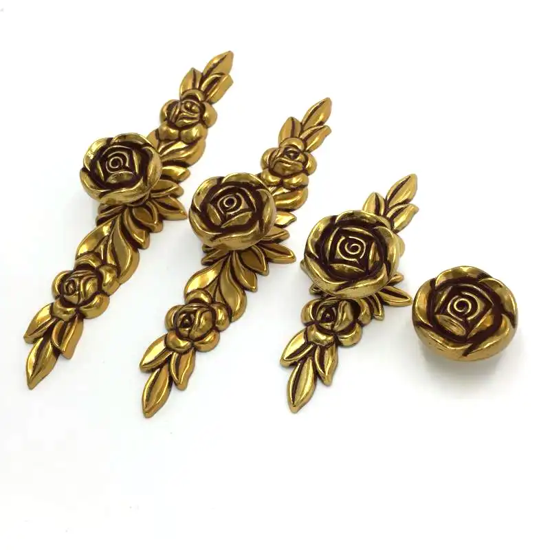 Vintage Door Handles Retro Rose Furniture Antique Drawer Vintage Door Handles Retro Rose